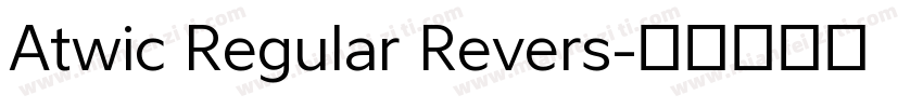 Atwic Regular Revers字体转换
